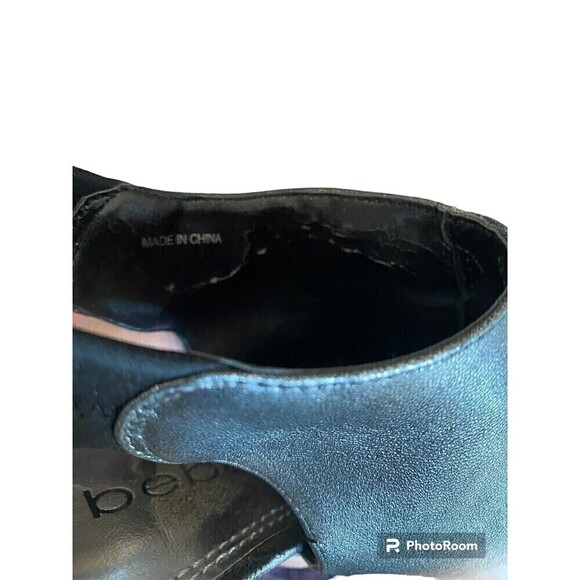 Bebe Siver/metallic Heels W/Peep Top. Sz.8 M - Picture 7 of 10